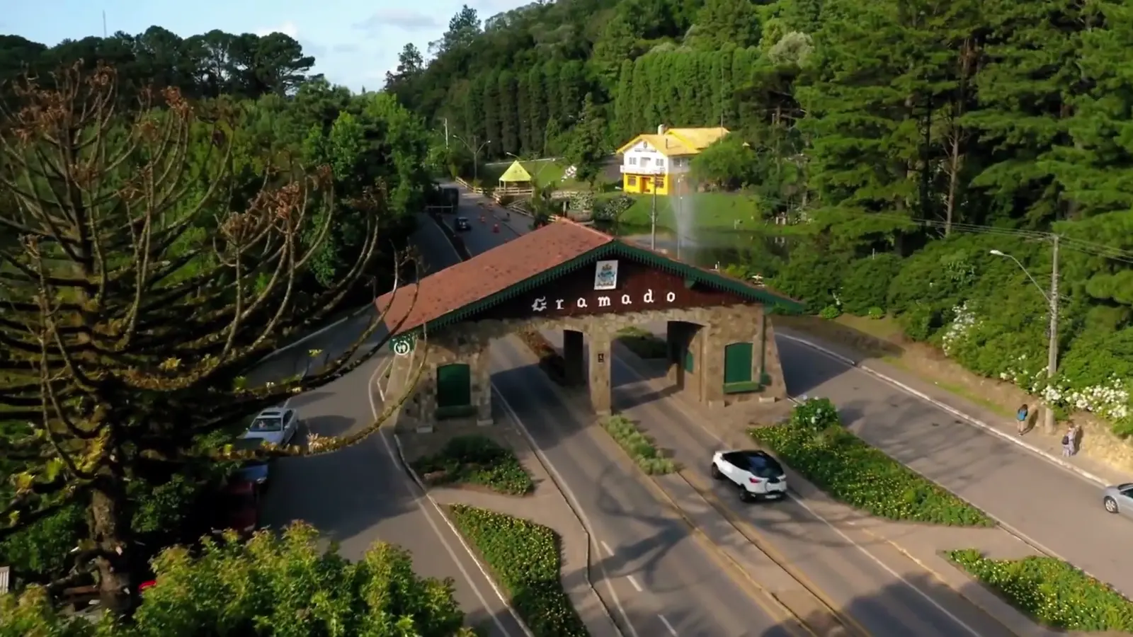 Pórtico de entrada de Gramado, na Serra Gaúcha